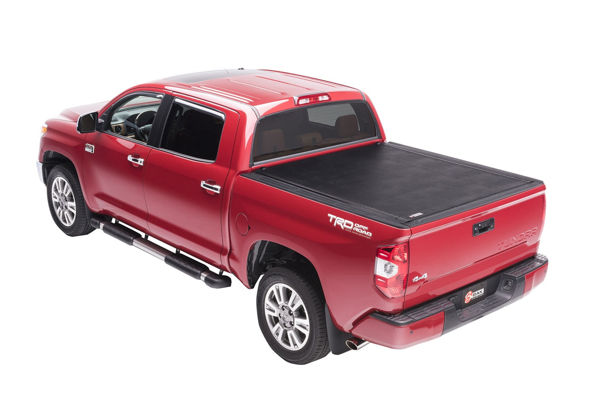 BAK Revolver X2 Hard Rolling Truck Bed Cover - 2007-2021 Toyota Tundra 6' 6" Bed with Deck Rail System without Trail Special Edition Storage Boxes Model 39410T