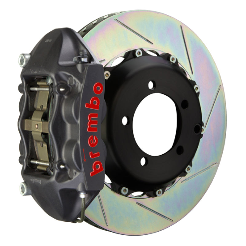 Brembo 06-09 Honda S2000 Rear GTS BBK 4 Piston Cast 328x28 2pc Rotor Slotted Type-1-Black HA brb2P2.6010AS
