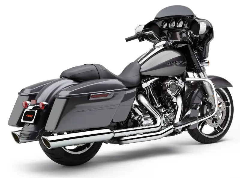 909 Twins 4-Inch Chrome Slip-On Exhaust for FLH/FLT Models 1995-2016 82-96071