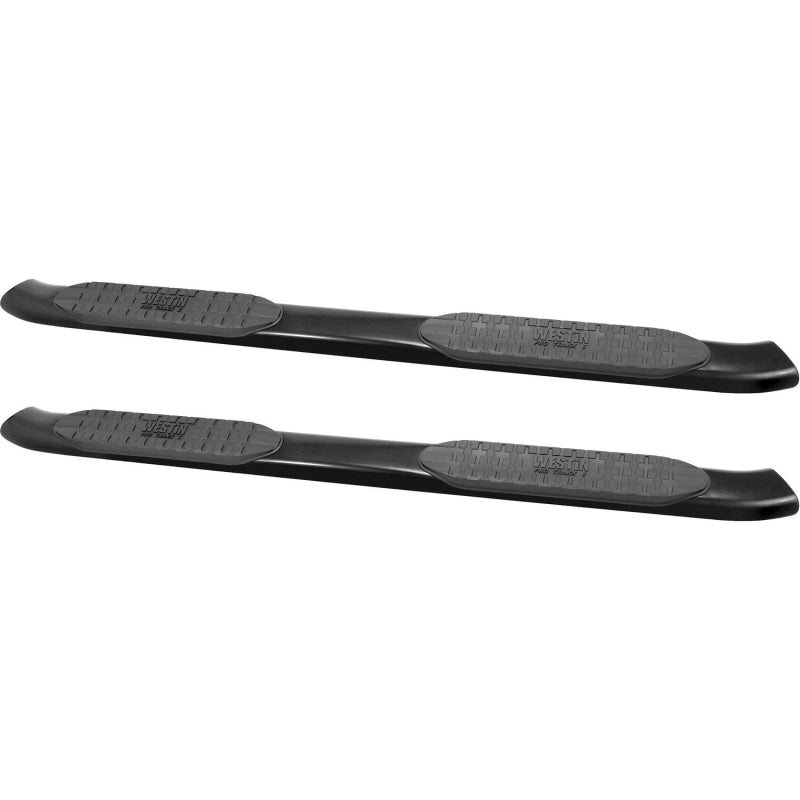 Westin PRO TRAXX 5 Oval Step Nerf Bars Black Steel For Double Cab Model 21-53715