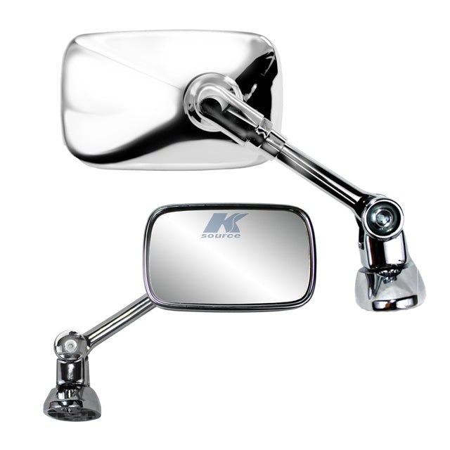 932053 K-Source Chrome Fairing Rectangle Mirror K81932053