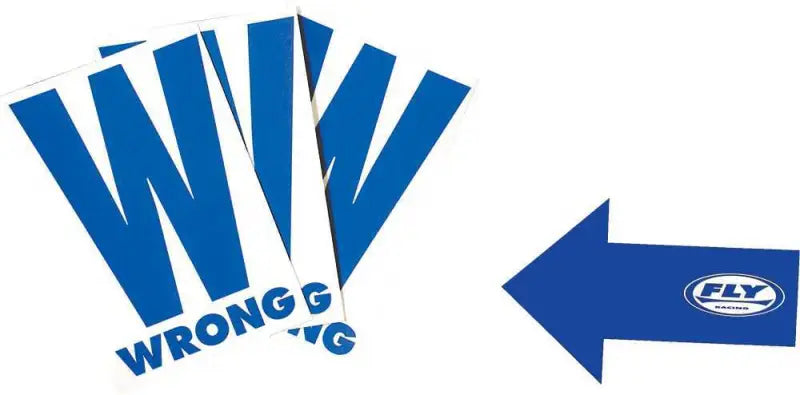 937-0104G Fly Racing Course Marker W/Green Arrow 5.5X8.5" wps-37-0104g