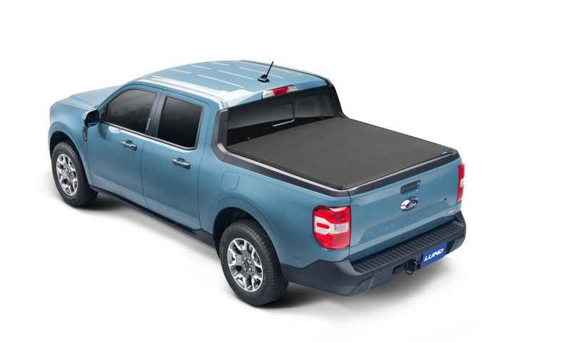 Lund 2022+ Ford Maverick (4.5ft. Bed) Genesis Elite Tri-Fold Tonneau Cover - Black 958118