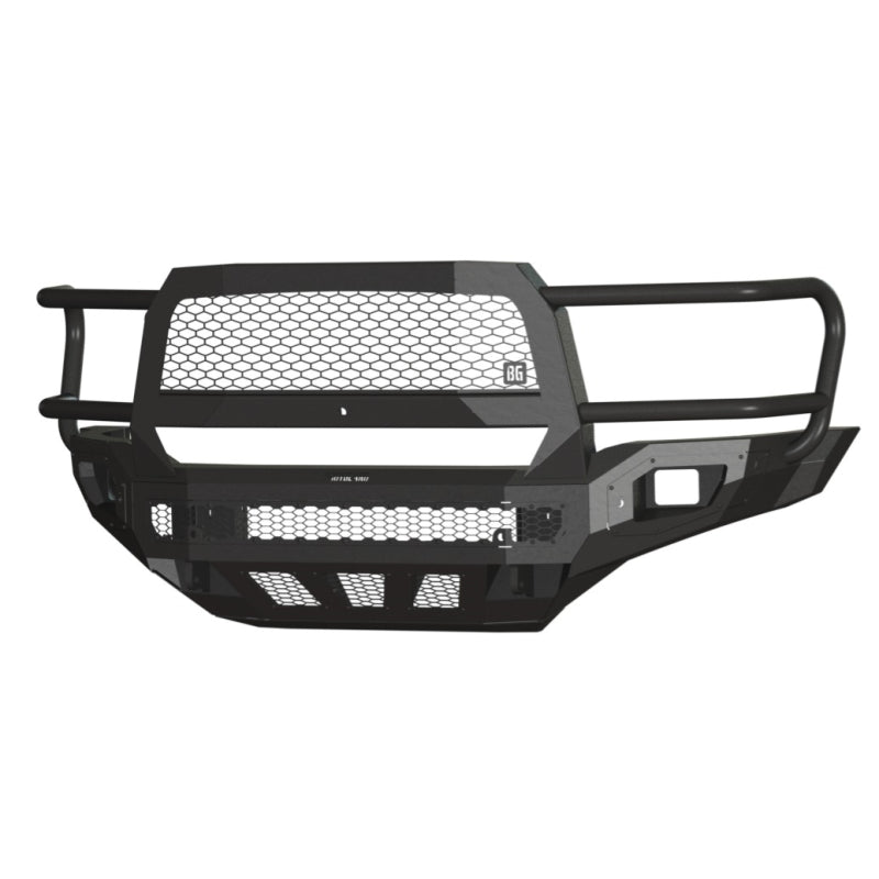 Bodyguard Freedom Front Extreme Non-Winch Sensor Cutouts W/ Mesh Grille No Camera Harness Bare Metal Model NER19DYBMN