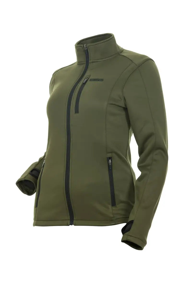 99417 Performance Fleece Zip Up Olive Sm wps-462-51589s