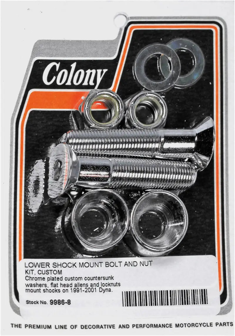 9986-8 Colony Machine Lower Shock Mount Bolt & Nut Kit wps-830-1203