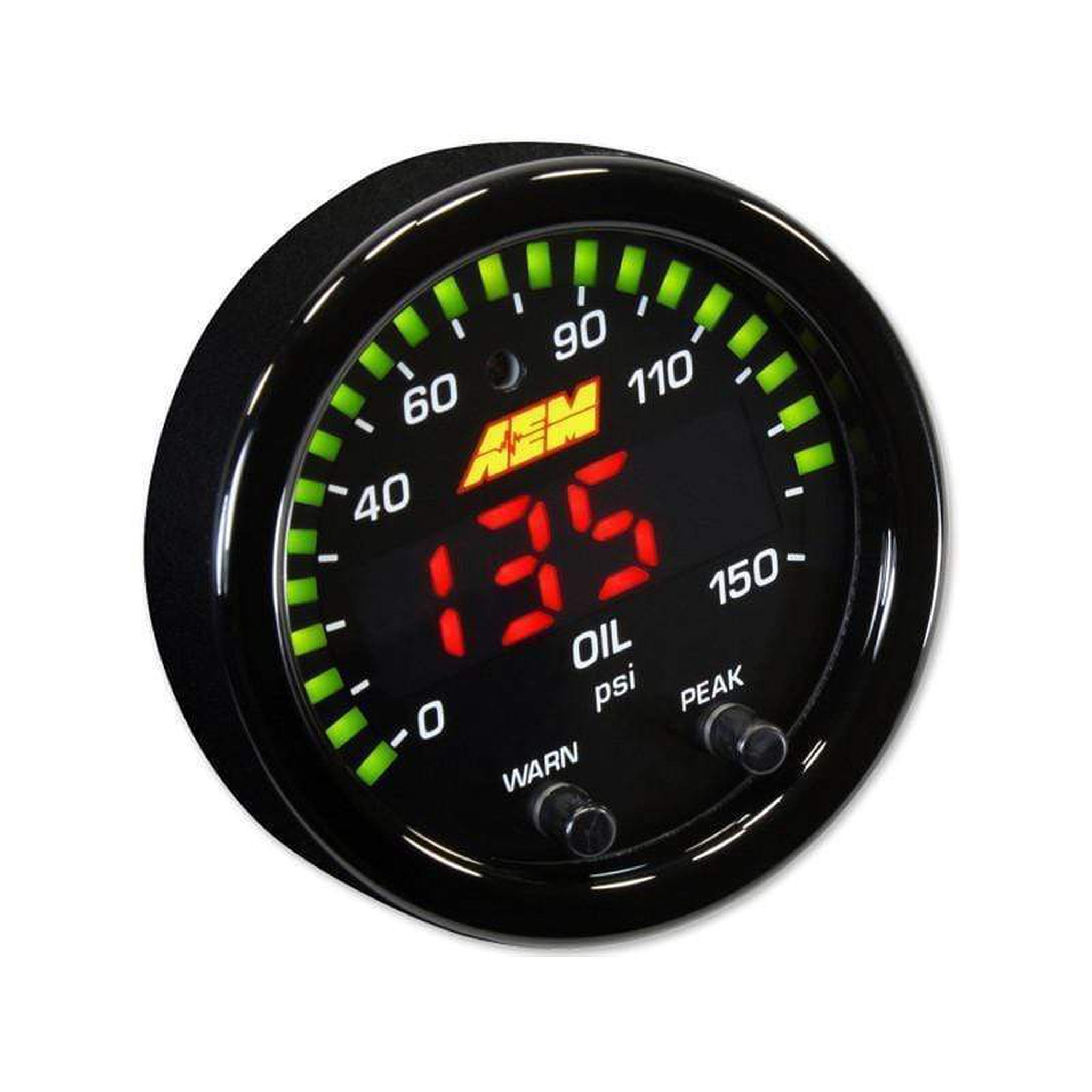 AEM X-Series 0-150psi Oil Pressure Gauge Kit | 30-0307