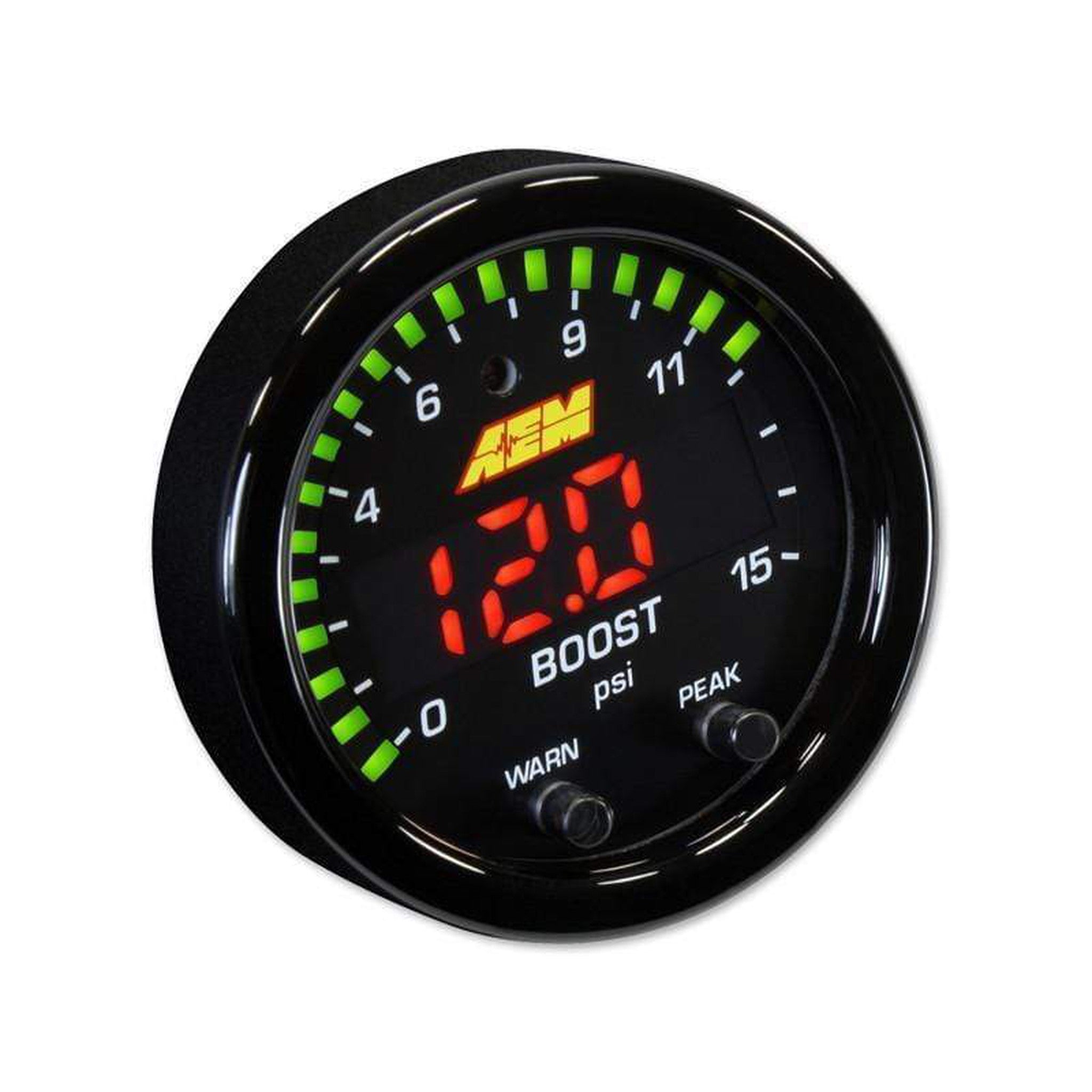 AEM X-Series 0-15psi Boost and Fuel Pressure Gauge Kit
