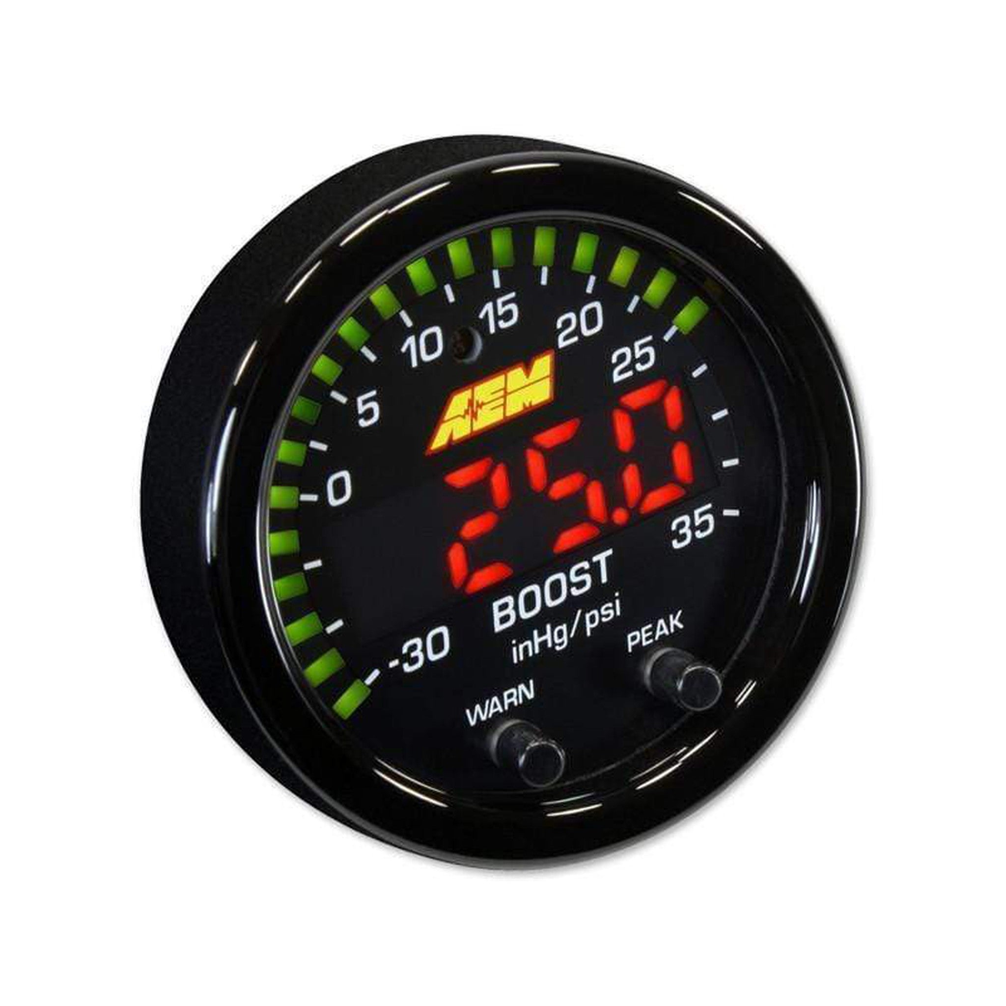 AEM X-Series Boost Pressure -30inHg 35psi Gauge | 30-0306