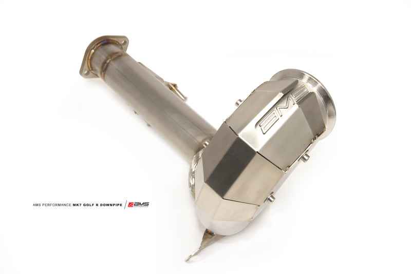 AMS Performance 2015+ VW Golf R MK7 Downpipe w/High Flow Catalytic Converter AMS.21.05.0001-1