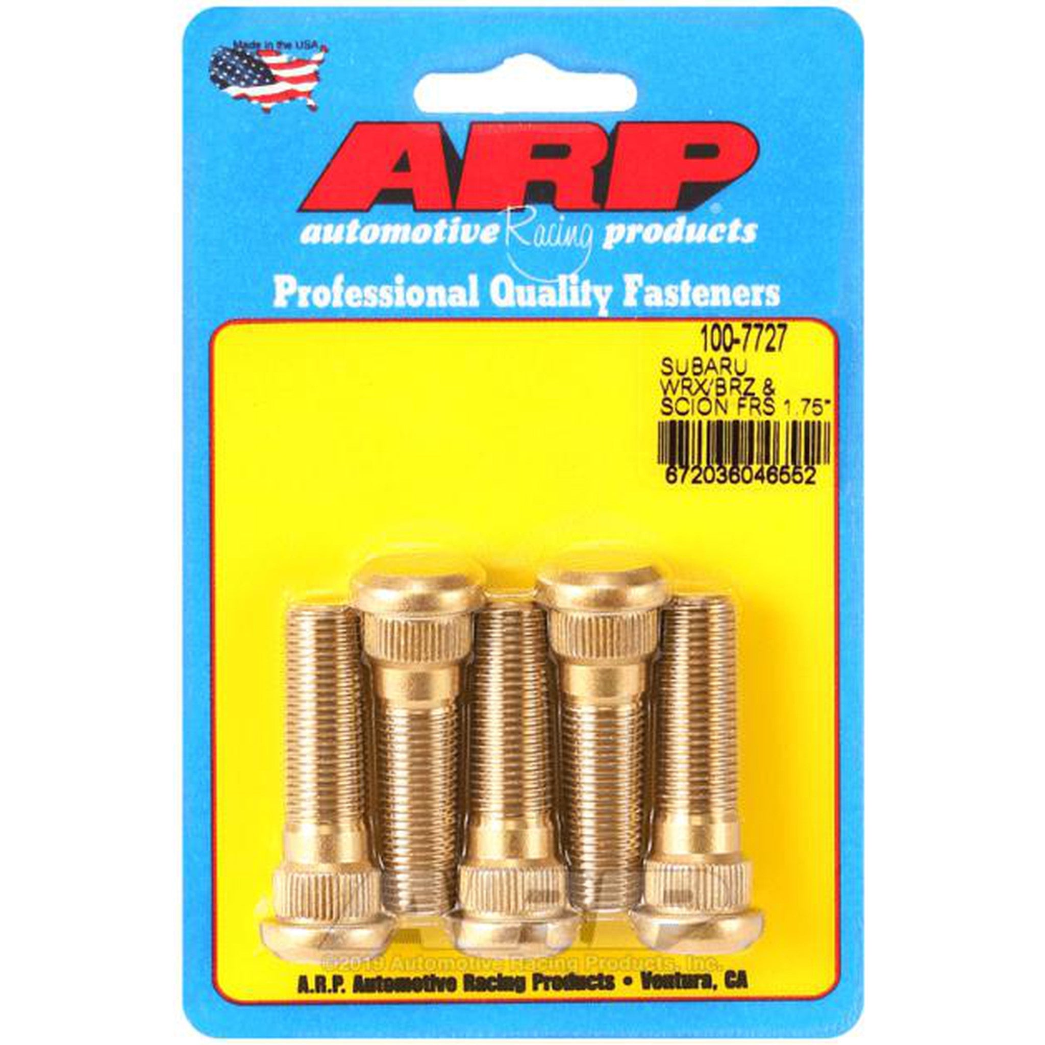 ARP Wheel Stud Kit 1.75in Subaru 02-25 WRX / 04-21 STI / 13-25 BRZ / 17-25 Toyota GR86 | 100-7727