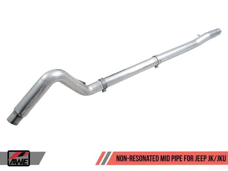 AWE Tuning 07-18 Jeep Wrangler JK/JKU 3.6L Non-Resonated Mid Pipe 3020-11005