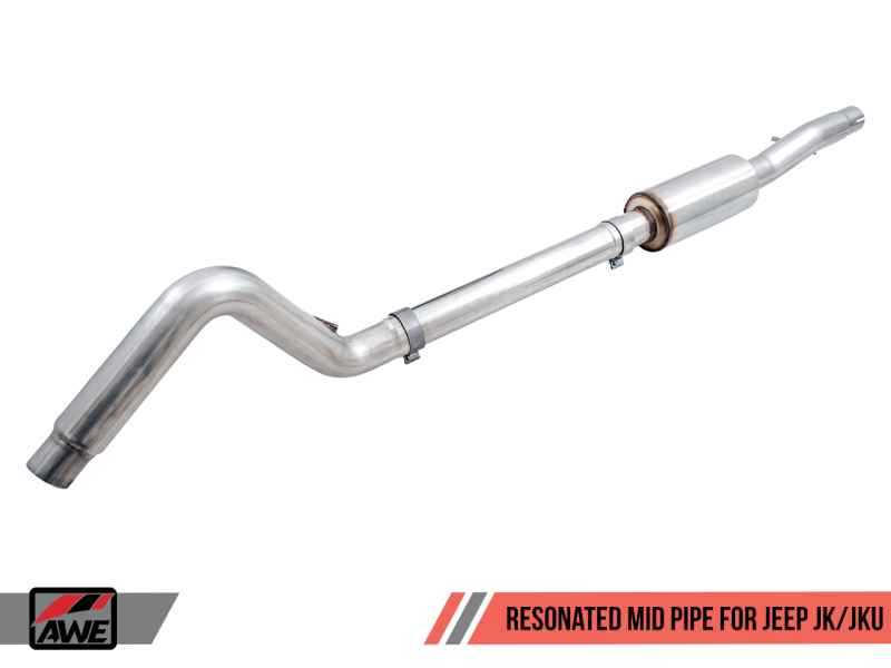 AWE Tuning 07-18 Jeep Wrangler JK/JKU 3.6L Resonated Mid Pipe 3015-11005