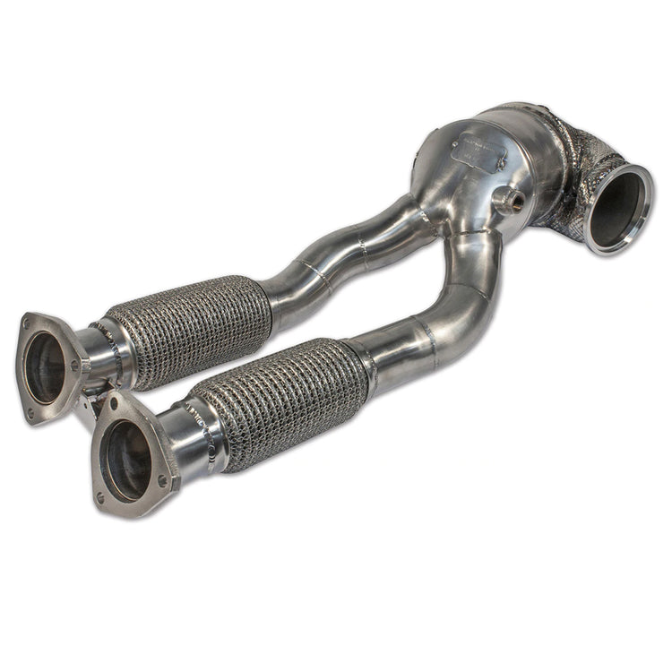 Fabspeed HJS Euro 6 Sport Catalytic Converter Downpipe for Audi TT RS / RS3 (2.5 Liter) 2006-2021