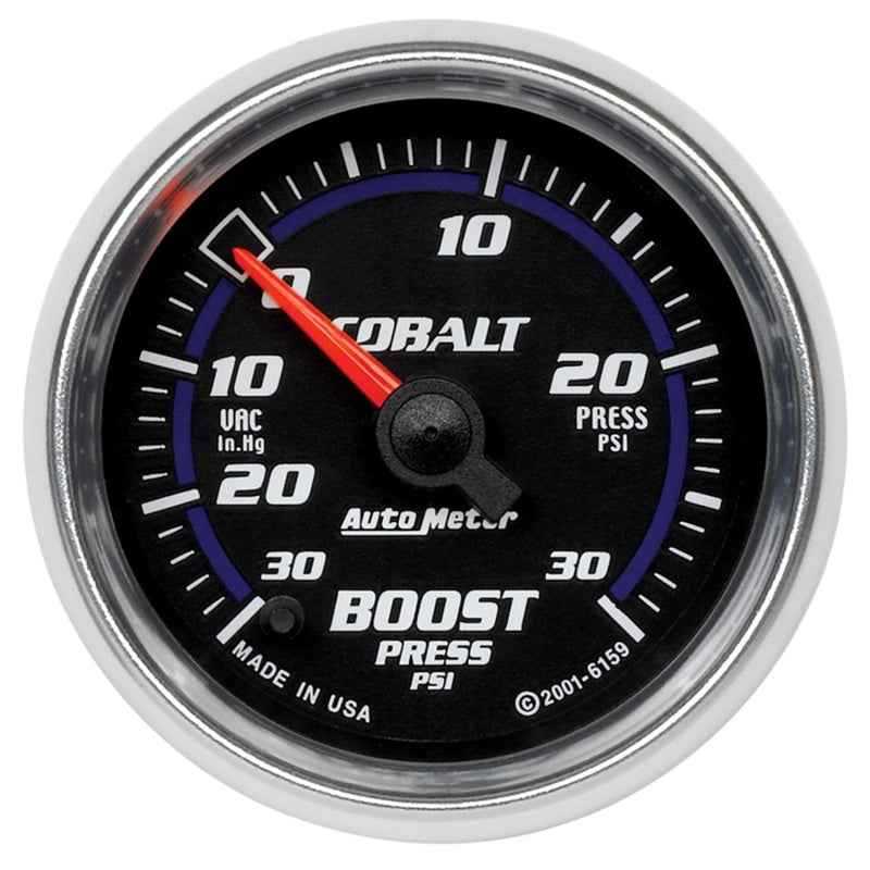 Autometer Cobalt 52mm 30 PSI Electronic Boost Gauge 6159