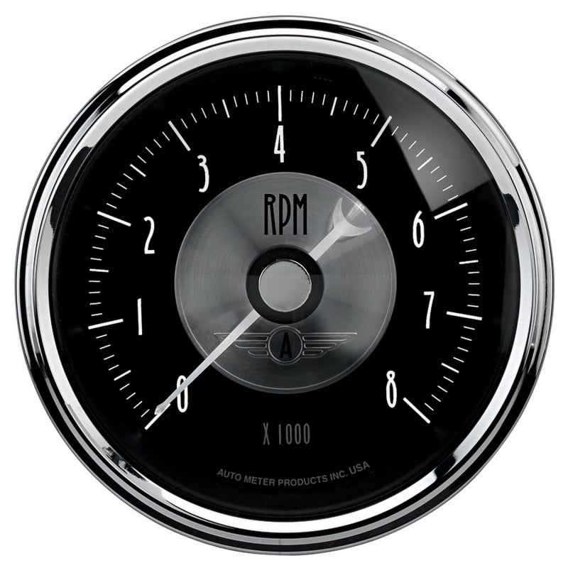 Autometer Prestige Series Black 3-3/8in 8000RPM Tachometer Gauge 2096