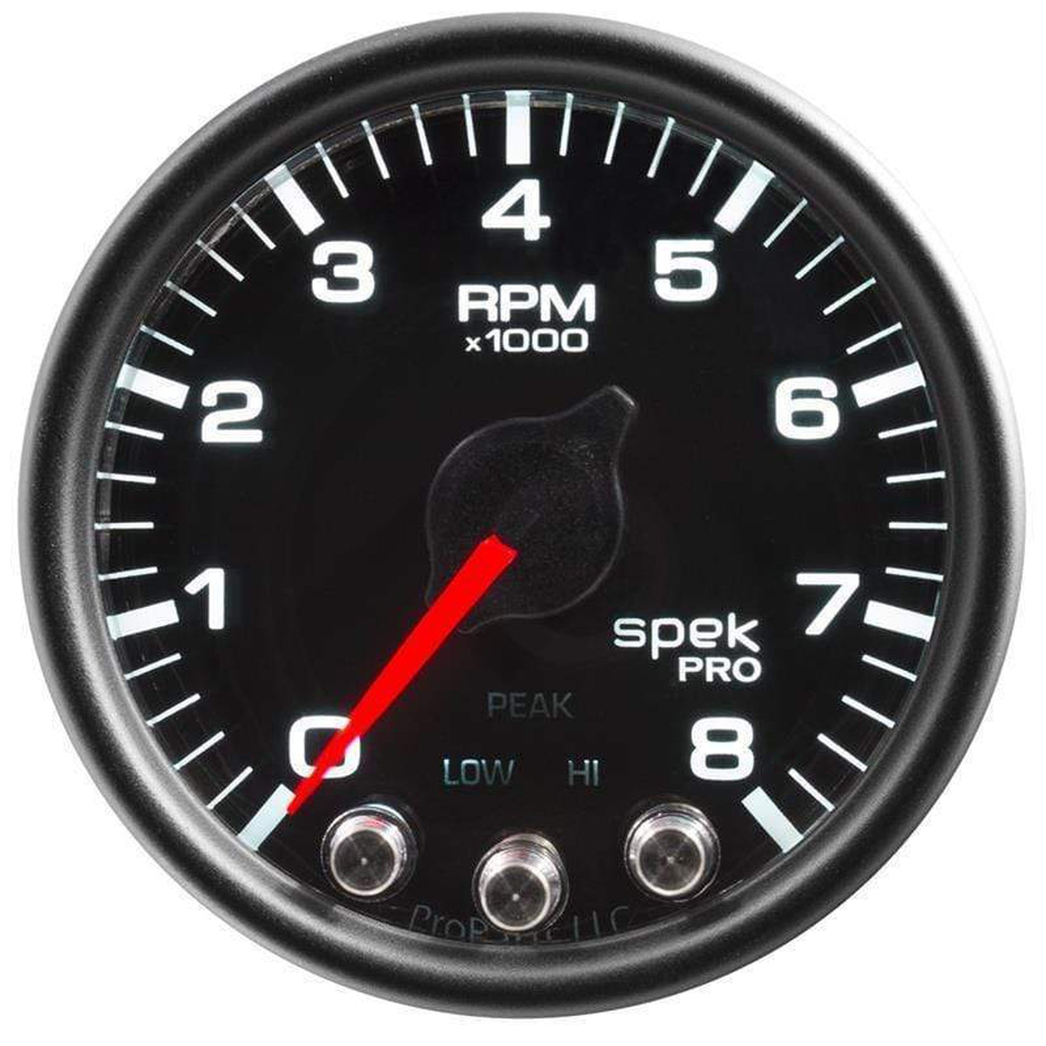 Autometer Tachometer Gauge, 0-11,000 RPM, Black Dial, Flat Anti-Glare Lens, Chrome Bezel, 2 1/16"