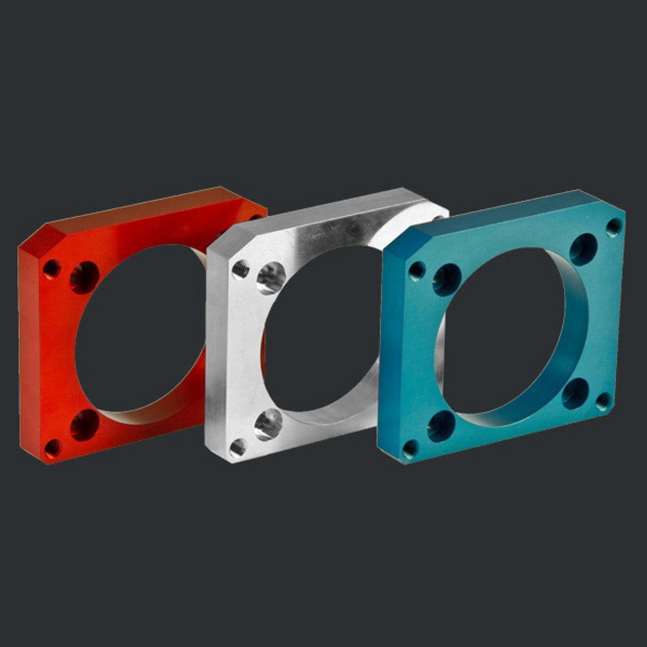 Boomba Throttle Body Adapter Bolt On 75mm Red Subaru WRX 2002-2014