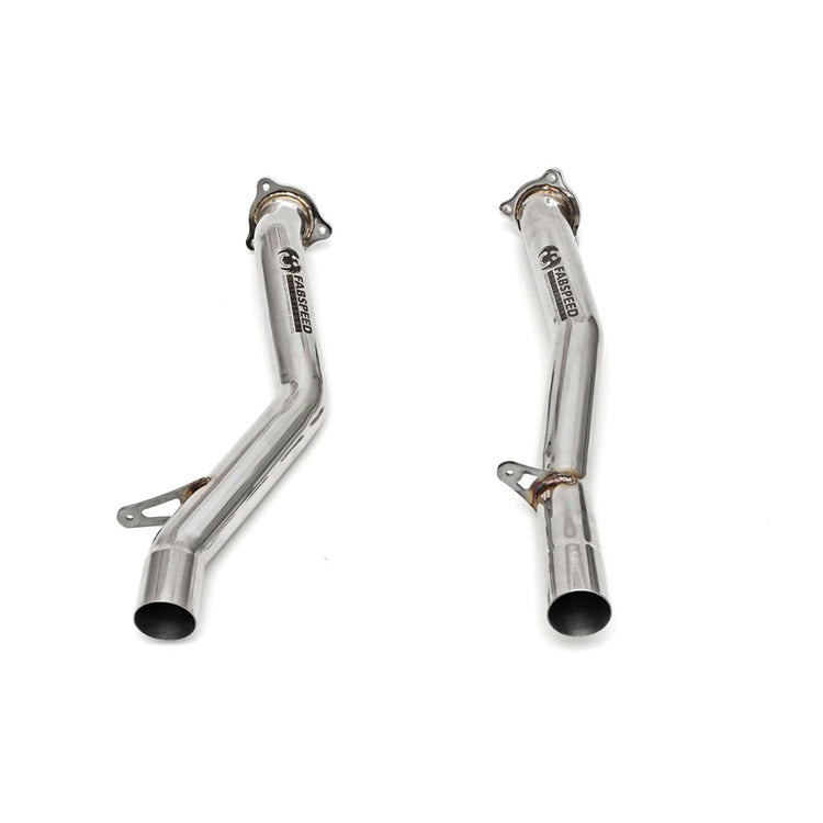 Fabspeed Secondary Cat Bypass Pipes for Porsche 958 Cayenne Turbo/Turbo S 2011-2014