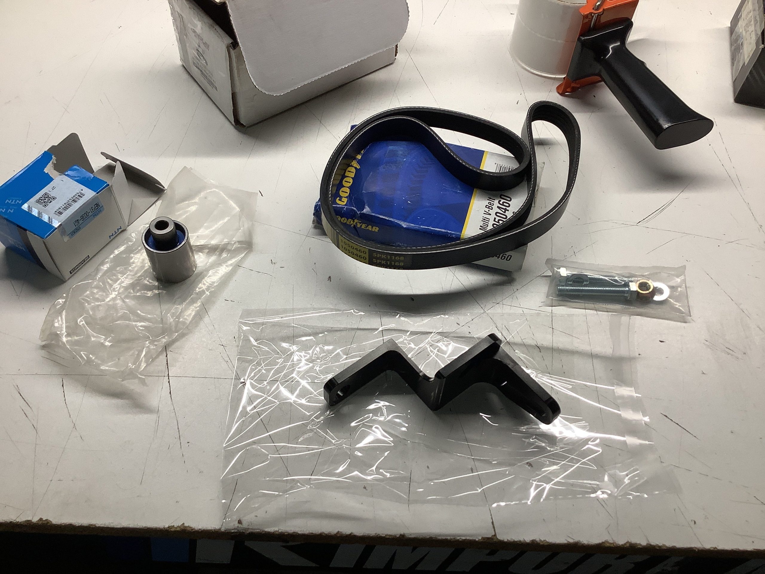 Clearance / OPENBOX Torque Solution Reversed Intake Manifold Alternator Relocation Bracket Black Kit Subaru WRX 02-14 / STI 04-20 | TS-SU-440BK-K