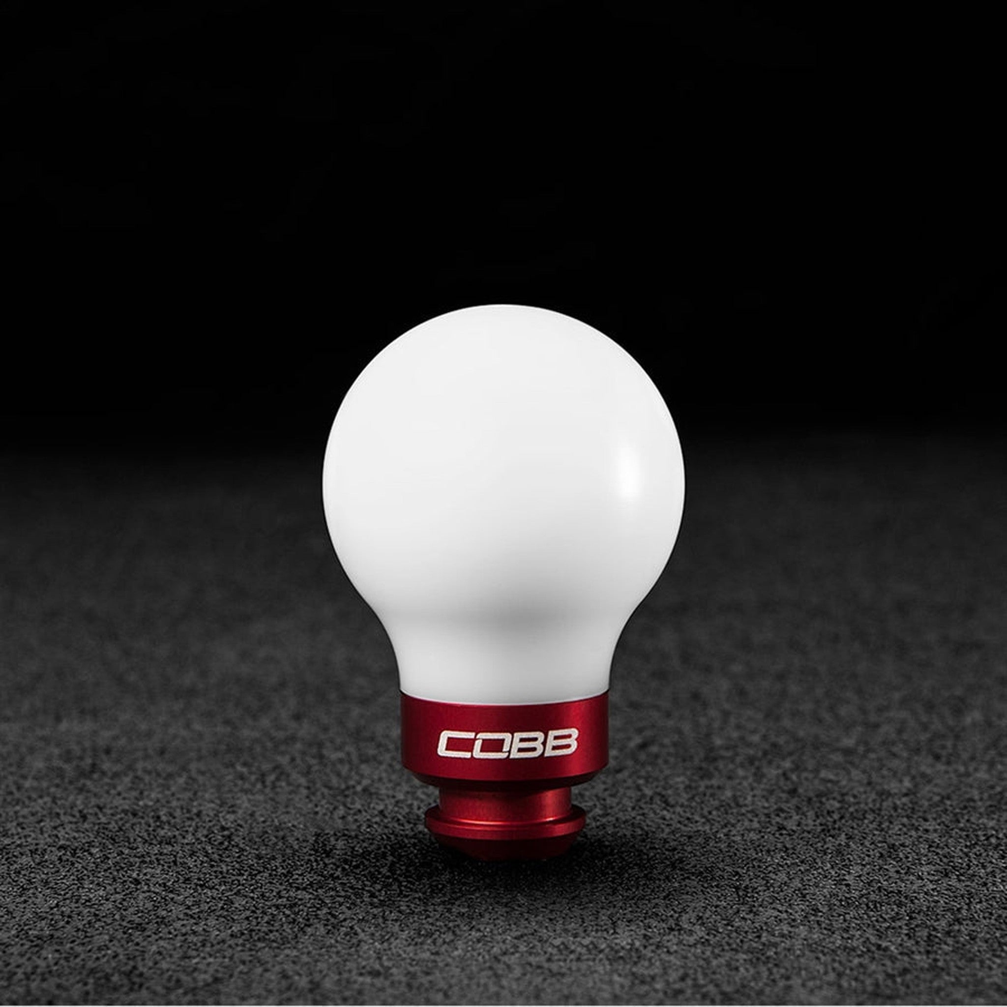 Cobb Tuning Shift Knob White w/ Red 2002-2014 WRX / 2005-2009 Outback XT / Legacy GT / 2004-2008 Forester XT | 211350-W-RD