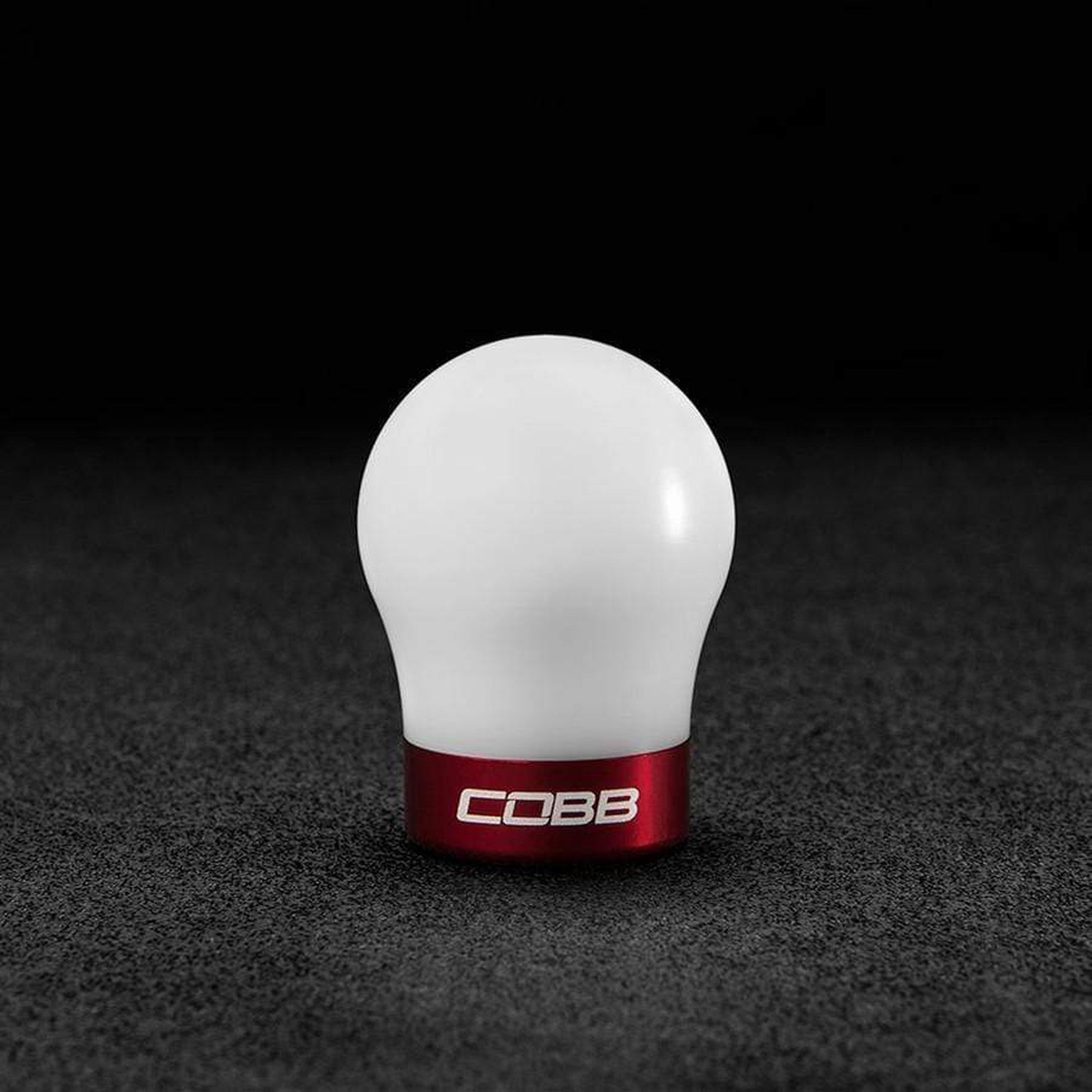 Cobb Tuning Shift Knob White w/ Red Ford Focus ST 13-18 / Fiesta ST 14-19 / Focus RS 16-18 | 291350-W-RD