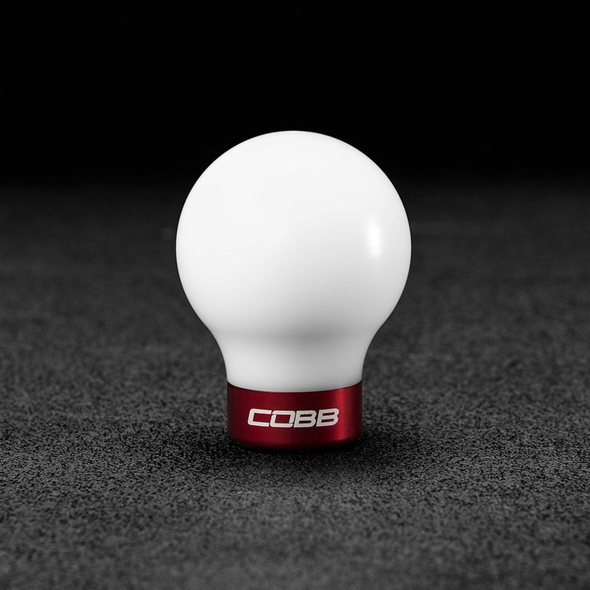 Cobb Tuning Shift Knob White w/ Red Subaru WRX 15-25 / STI 04-21 / Legacy GT Spec B 06-09 / Legacy GT 10-12 | 213350-W-RD