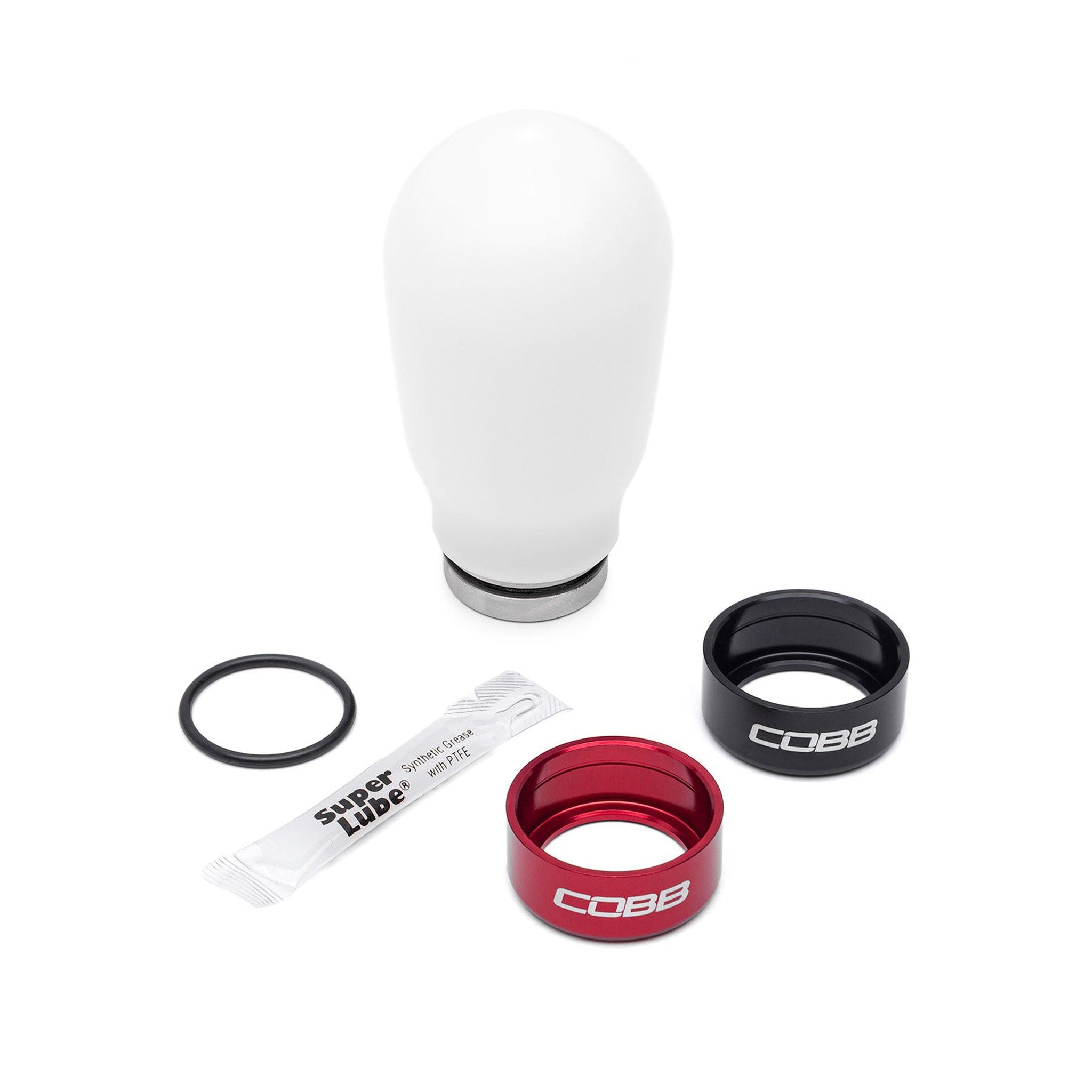 Cobb White 6-Speed Tall Weighted Shift Knob Subaru WRX 15-25 / STI 04-14 / Legacy GT 06-09 | 213370-W