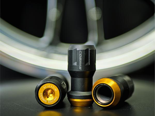 Cosmis Wheels Floating Nut Lug Nuts. 12x1.5 Gold 45mm (Set of 20) | FNM12x1.5-G