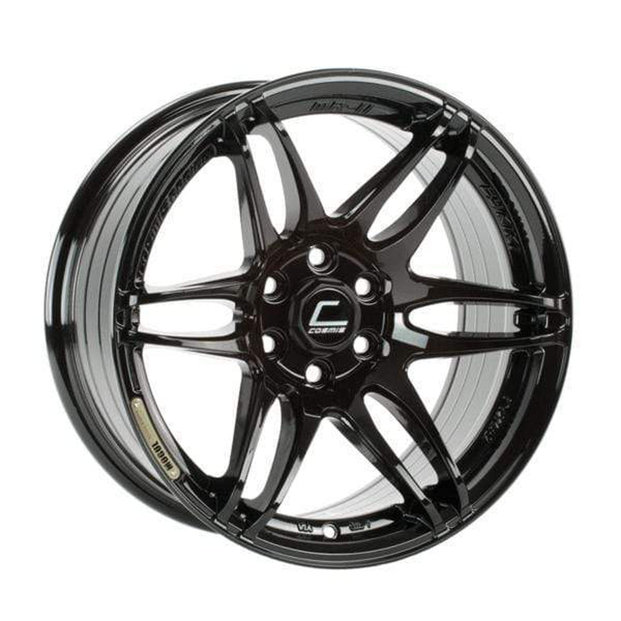Cosmis Wheels MRII Black Wheel 17x8 +15 6x114.3