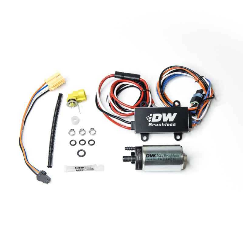 DeatschWerks 16+ Chevy Camaro 440lph In-Tank Brushless Fuel Pump w/9-0902 Instl kit/C103 Controller 9-442-C103-0902