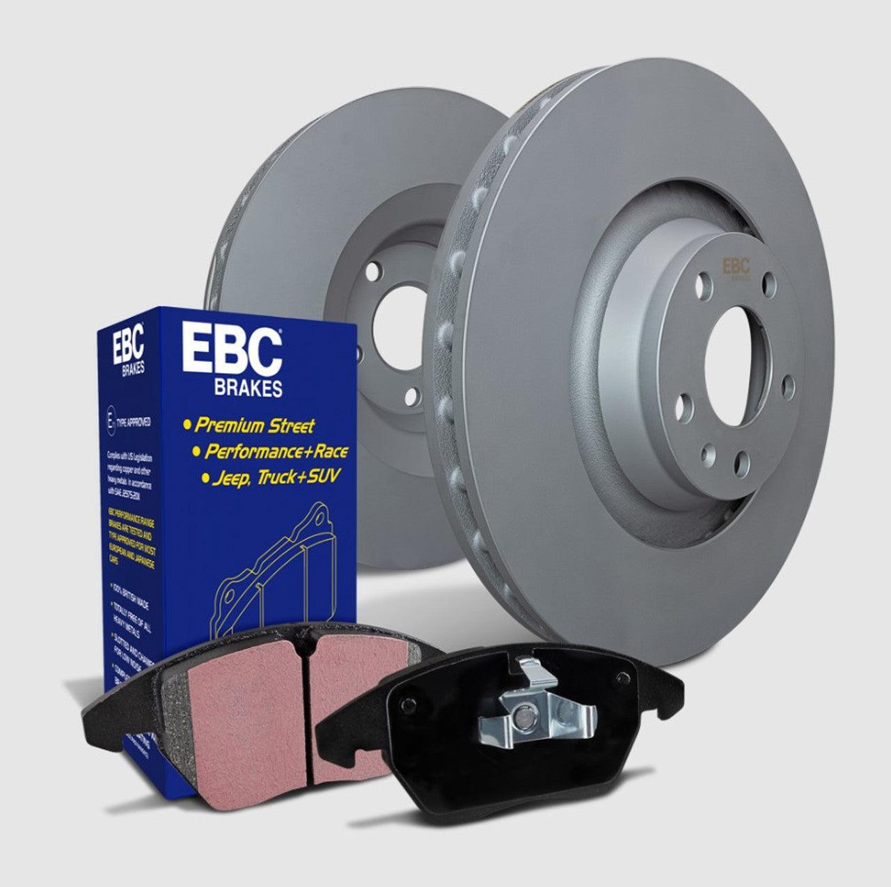 EBC S1 Ultimax2™ Brake Pads and Gray RK Rotors Kit Rear Subaru WRX 2022-2025 | S1KR1878