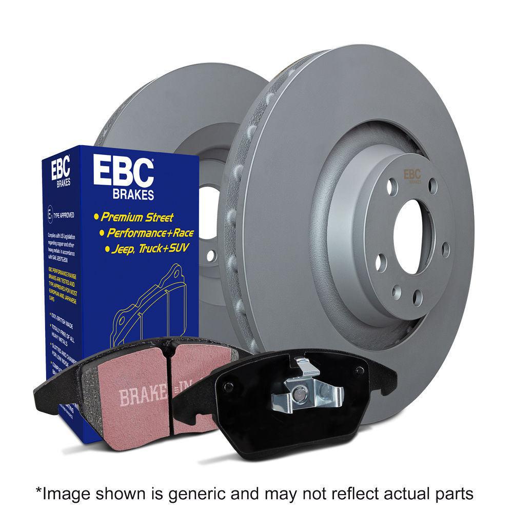 EBC Ultimax Brake Pad and Plain Brake Rotors Kit Front Subaru WRX 2022-2025 | S1KF2148