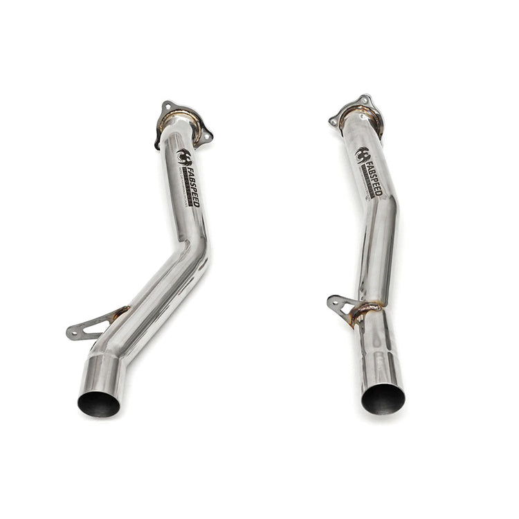 Fabspeed Secondary Cat Bypass Pipes for Porsche 958.2 Cayenne S E-Hybrid 2015-2018