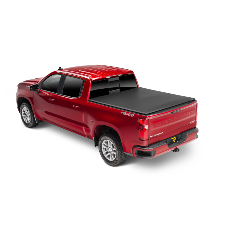 Extang Trifecta 2.0 Tonneau Cover - Black - Leather Grained Fabric - 2019 (New Body Style)-2023 Chevy/GMC Silverado/Sierra 1500 8' 2" Bed without Factory Side Storage Boxes without CarbonPro Bed with or without MultiFlex/MultiPro Tailgate Model 92458