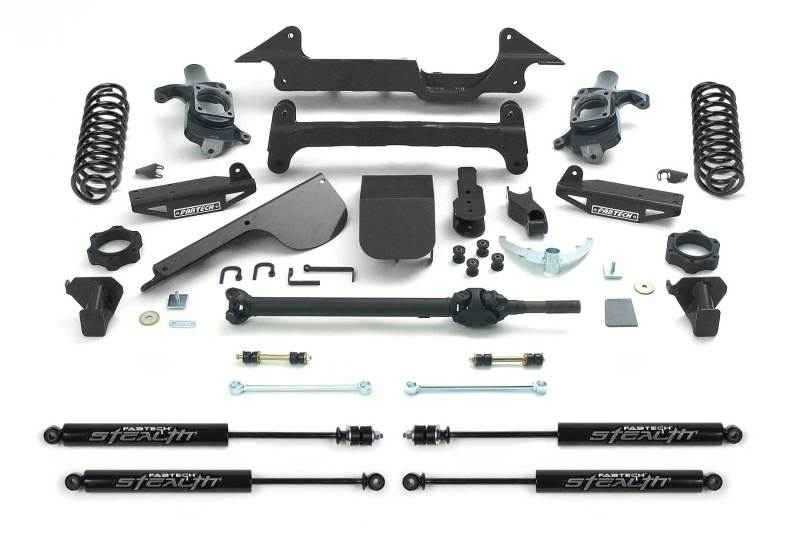 Fabtech 03-08 Hummer H2 4WD w/Rear Coil Springs 6in Perf. System w/Stealth Shocks K5000M