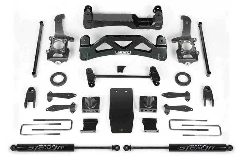Fabtech 04-08 Ford F150 4WD V8 6in Basic System w/Front Coilover Spacer & Rear Stealth Shocks K2116M