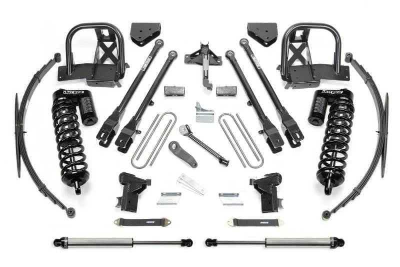 Fabtech 08-10 Ford F250 4WD 10in 4 Link System w/DL 4.0 Coilovers & Rear DL Shocks K2038DL