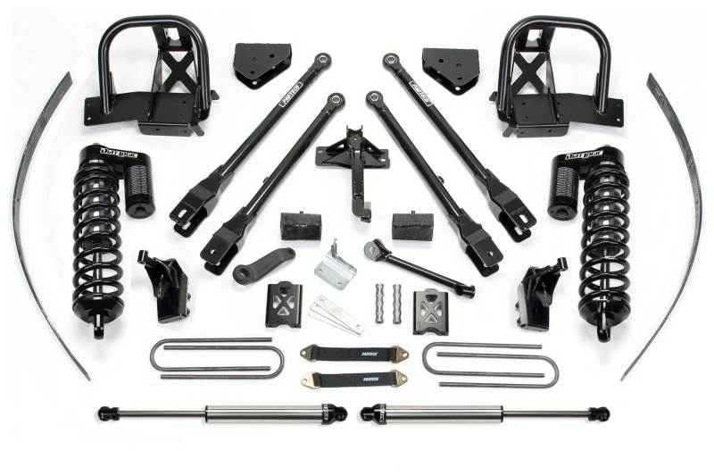 Fabtech 08-10 Ford F250 4WD w/o Overload 8in 4 Link System w/DL 4.0 Coilovers & Rear DL Shocks K2036DL