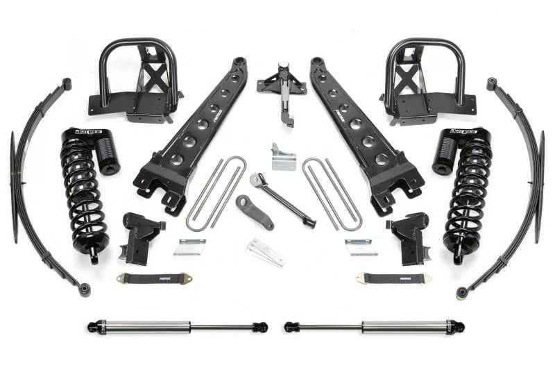Fabtech 08-10 Ford F250/350 4WD 8in Radius Arm System w/DL 4.0 Coilovers & Rear DL Shocks K2066DL