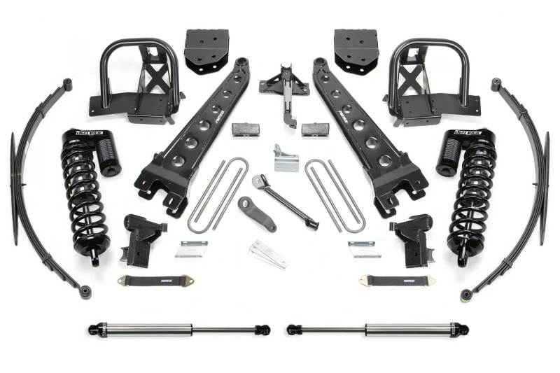 Fabtech 08-10 Ford F350 4WD 10in Radius Arm System w/DL 4.0 Coilovers & Rear DL Shocks K20471DL