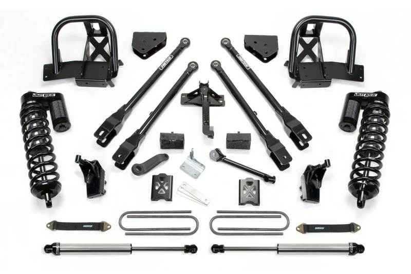 Fabtech 08-10 Ford F350 4WD 6in 4 Link System w/DL 4.0 Coilovers & Rear DL Shocks K20321DL