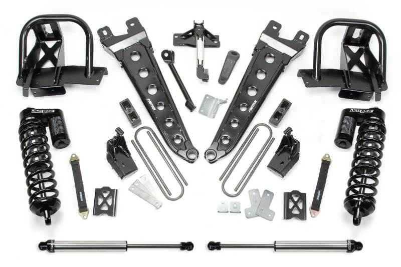 Fabtech 08-10 Ford F350 4WD 6in Radius Arm System w/DL 4.0 Coilovers & Rear DL Shocks K20301DL