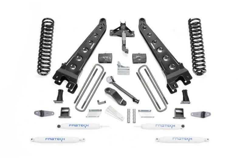 Fabtech 08-10 Ford F450/550 4WD 6in Radius Arm System w/Perf. Shocks K2052
