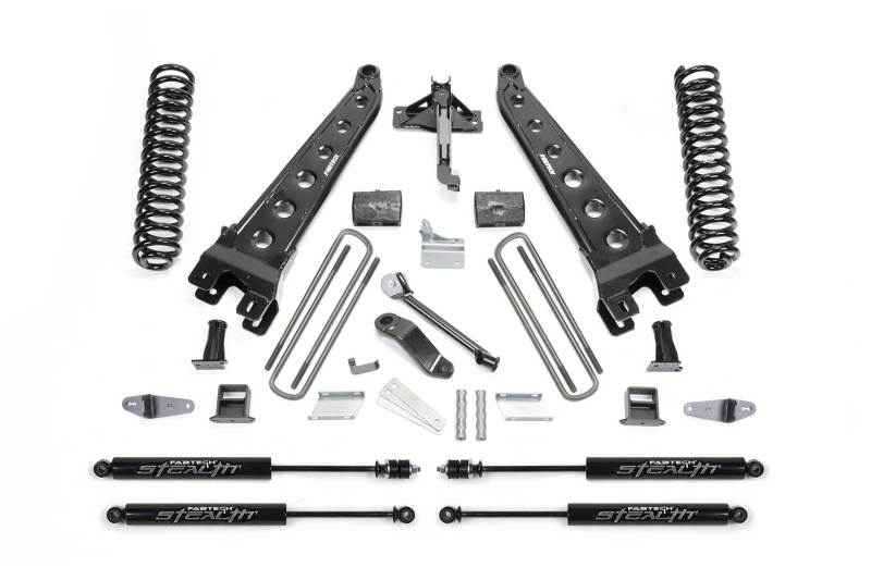 Fabtech 08-10 Ford F450/550 4WD 6in Radius Arm System w/Stealth Shocks K2052M