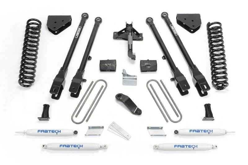 Fabtech 08-16 Ford F250 4WD 6in 4 Link System w/Perf. Shocks K2120