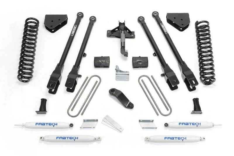 Fabtech 08-16 Ford F250/350 4WD 4in 4 Link System w/Perf. Shocks K2212