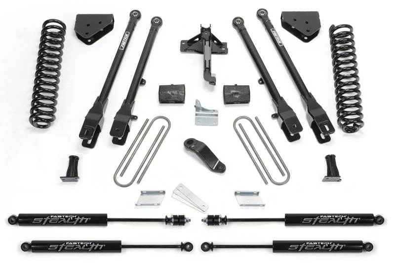 Fabtech 08-16 Ford F250/350 4WD 4in 4 Link System w/Stealth Shocks K2212M