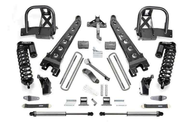 Fabtech 11-16 Ford F250 4WD 4in Radius Arm System w/DL 4.0 Coilovers & Rear DL Shocks K2204DL