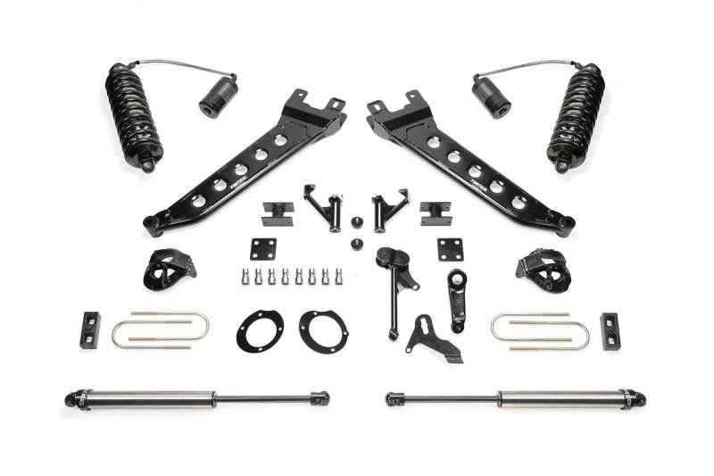 Fabtech 13-18 Ram 3500 4WD 5in Radius Arm System w/DL 4.0 Resi Coilovers & DL Shocks K3077DL